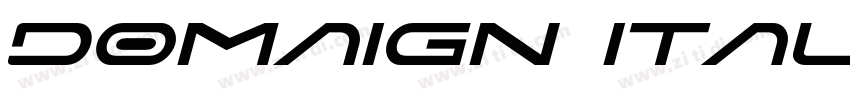 Domaign Italic字体转换